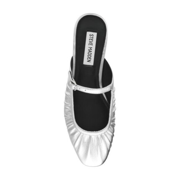Steve Madden Gisele Mary Jane Mule in Silver Size 6 - Picture 1 of 12